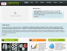 Tablet Screenshot of creativeptfe.com